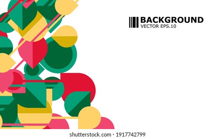 clean minimal geometric abstract backgrounds with triangles, line and circles. Vector illustration for covers, banners, flyers and posters and other designs