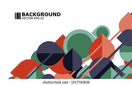 clean minimal geometric abstract backgrounds with triangles, line and circles. Vector illustration for covers, banners, flyers and posters and other designs
