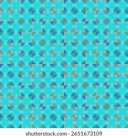 A clean and minimal geometric fabric pattern — simple shapes and balanced lines create a modern, elegant design suitable for fashion, decor, and digital projects.