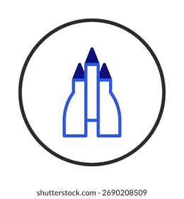 A clean and minimal image featuring an abstract representation of buildings, suitable for conveying concepts related to architecture, urban design, or future cityscapes. The illustration employs a