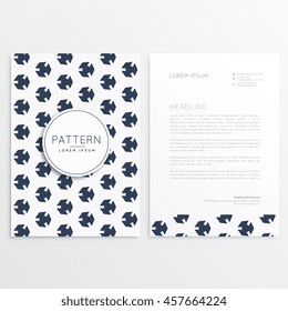 clean minimal letterhead template design