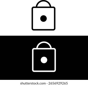 Es un diseño de icono de bloqueo limpio y mínimo. Con una forma directa y proporciones equilibradas, también simboliza la seguridad, la privacidad y la confianza. Adecuado para proyectos de interfaz de tecnología, seguridad o App