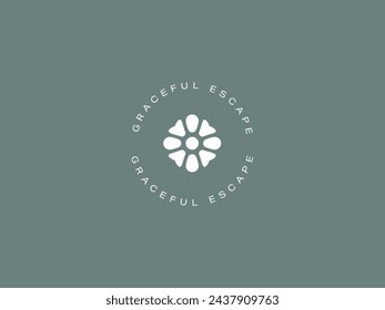 Clean and Minimal Logo Template with Initial and Wordmark for Spa, cosmetic, and beauty business