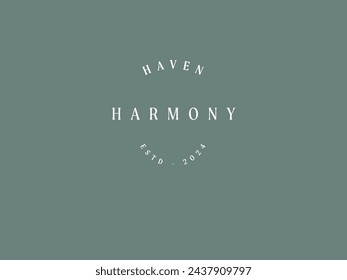 Clean and Minimal Logo Template with Initial and Wordmark for Spa, cosmetic, and beauty business