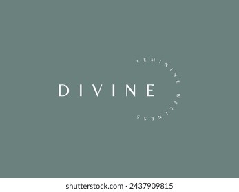 Clean and Minimal Logo Template with Initial and Wordmark for Spa, cosmetic, and beauty business