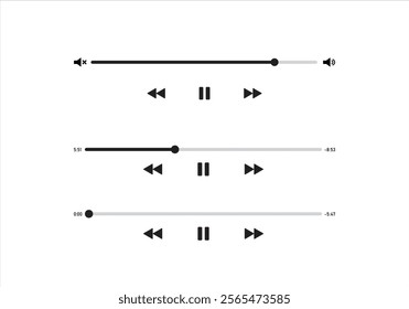 Clean and Minimal Media Player Design.