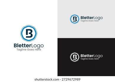 Clean, Minimal and modern B logo design, perfect for branding, monograms, and corporate identity.