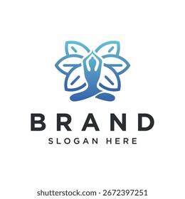 Saubere minimale und moderne Logo-Design für Gesundheit Wellness-Aktivitäten, Entspannung, medizinische Geschäft und Unternehmen.