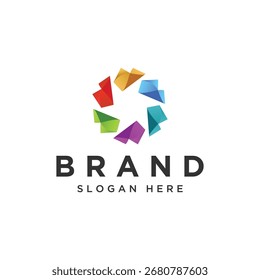 Diseño de logotipo minimalista y moderno para servicios industriales grupales. medios de comunicación grupales, centro de salud grupal, servicios grupales, negocios y empresas.