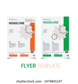 Clean Minimal Multipurpose Flyers,  Brochure design, cover modern layout, annual report, poster, flyer in A4 with simple color, geometric shapes for tech, science, market with clear background