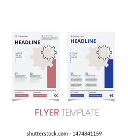Clean Minimal Multipurpose Flyers,  Brochure design, cover modern layout, annual report, poster, flyer in A4 with simple color, geometric shapes for tech, science, market with clear background