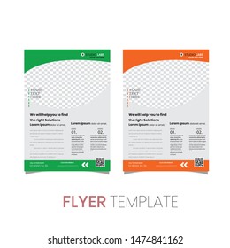 Clean Minimal Multipurpose Flyers,  Brochure design, cover modern layout, annual report, poster, flyer in A4 with simple color, geometric shapes for tech, science, market with clear background