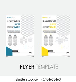 Clean Minimal Multipurpose Flyers,  Brochure design, cover modern layout, annual report, poster, flyer in A4 with simple color, geometric shapes for tech, science, market with clear background