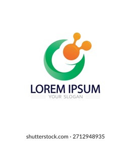 Clean Minimal O Circle Shape Logo mit eleganter Ringkontur für Markenidentität