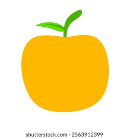 clean and minimal orange vector illustration with bright hues and a fresh design