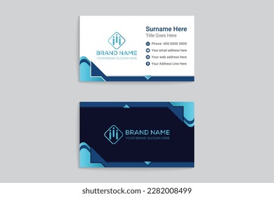 Clean minimal professional business card design