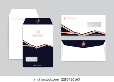Clean minimal professional envelope design