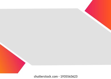 Clean minimal template background. Web and banner template. White background version.