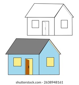 A clean and minimal vector icon of a house. Ideal for websites, apps, maps, and real estate designs. Fully scalable, editable, and perfect for modern digital interfaces and UI projects