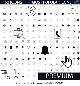 Limpar ícones de vetor mínimos - uma coleção moderna e escalável de ícones de vetor para web, app e design de interface de usuário. Perfeito para sites, aplicativos móveis, painéis e interfaces digitais.
