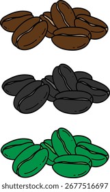 Eine saubere und minimale Vektorgrafik einer Kaffeebohne, die in einem einfachen flachen Stil gestaltet ist. Ideal für Logos, Symbole, Verpackungen, Menüs, Café-Branding und moderne Designprojekte. Dieser Vektor emp