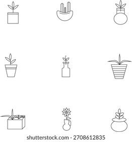 Un ícono de árbol de Vector limpio y mínimo adecuado para proyectos ecológicos, marca de naturaleza, gráficos ambientales, interfaz de usuario App y diseño de logotipos. Ilustración totalmente editable y escalable.