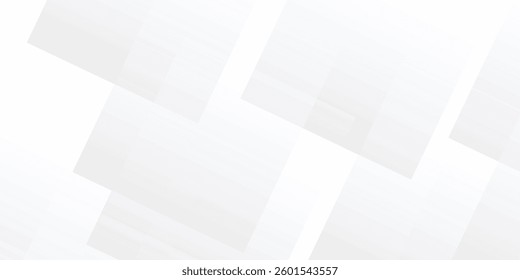Clean and Minimal White Transparent Box Layout – A Creative Composition of Various Sized Shapes Blending Seamlessly into a Monochrome Background
