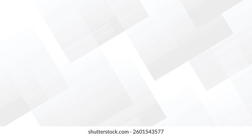Clean and Minimal White Transparent Box Layout – A Creative Composition of Various Sized Shapes Blending Seamlessly into a Monochrome Background
