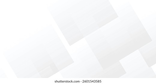Clean and Minimal White Transparent Box Layout – A Creative Composition of Various Sized Shapes Blending Seamlessly into a Monochrome Background
