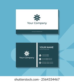 Clean and minimalism business card. Creative modern name card