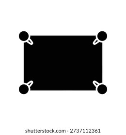 Clean and minimalist black empty picture frame with white background, ideal for mockups, design templates, and modern decor projects.