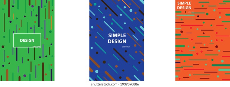 Recopilación mínima anual de vectores de diseño de informes. Vector Eps10