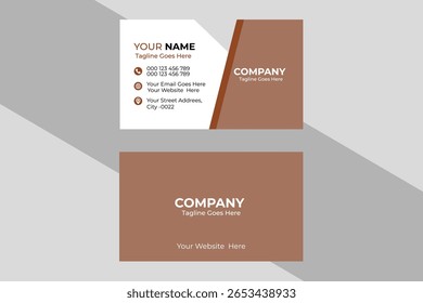 Clean Minimalist Business Card Design