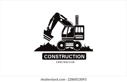 Clean and Minimalist Construction Logo | Striking and Iconic Design
