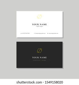 Clean Minimalist and Elegant Business Card Template for Your Company