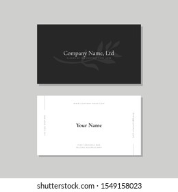 Clean Minimalist and Elegant Business Card Template for Your Company