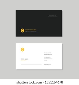 Clean Minimalist Elegant Business Card Template for Your Company