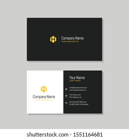 Clean Minimalist Elegant Business Card Template for Your Company