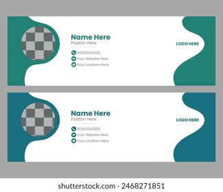 Clean and minimalist email signature 
