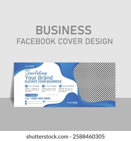 Clean and Minimalist Facebook Cover for Business