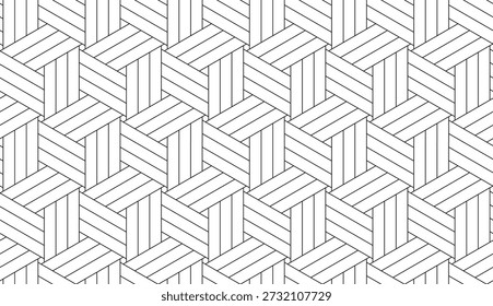 Patrón de Vector sin costuras geométrico minimalista limpio que presenta texturas finas de línea negra sobre un fondo blanco Diseño abstracto sutil ideal para superficies modernas de Fondo de pantalla y azulejos.