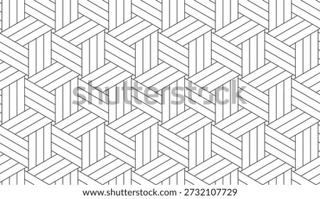 clean minimalist geometric seamless vector pattern featuring thin black line textures on a white background. subtle abstract design ideal for modern wallpaper and tile surfaces.
