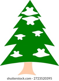 Un gráfico de Vector de árboles verde limpio y minimalista, ideal para proyectos relacionados con la naturaleza, infografías, libros infantiles o temas ecológicos.