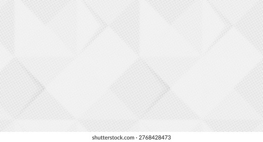 Clean Minimalist Halftone Geometric Square Pattern Background in Light Gray. Vector Illustration