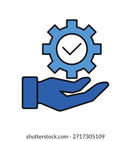 A clean minimalist icon representing Support and maintenance services, perfect for customer assistance, technical help, and resource management.
