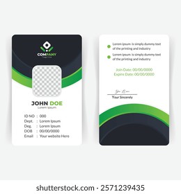 Clean and Minimalist ID Card Design