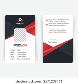 Clean and Minimalist ID Card Design