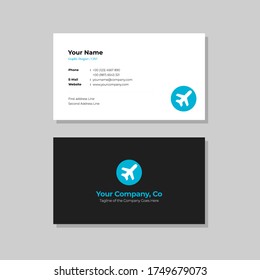 Clean Minimalist Landscape Business Card for Your Company