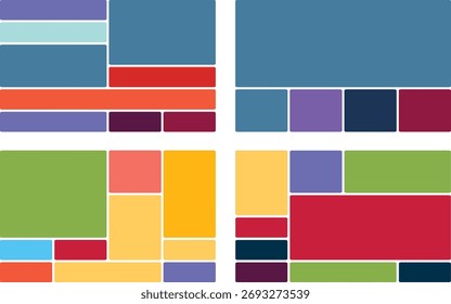 Clean and minimalist layout grid template for business presentation and branding