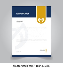 Clean and minimalist Letterhead Design Template vector.
